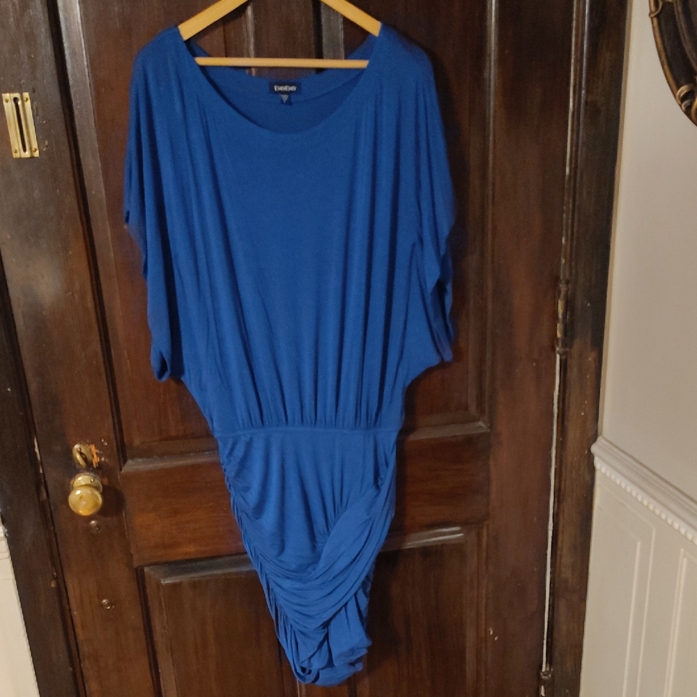 Bebe Vibrant Blue Dress Size Medium